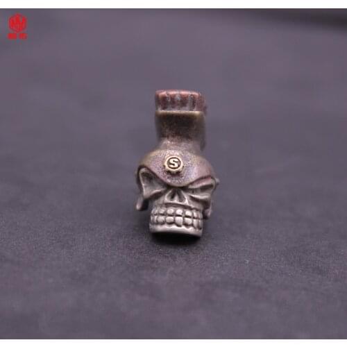 1PCS Retro Copper Cherry Red Spartan Temporary Pendant Lanyard Paracord Outdoor EDC Tools Small Accessories