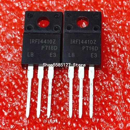 10PCS IRFI4410Z TO-220F 100V 43A 100% New&original