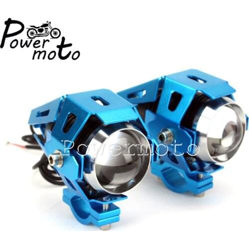 125W Motorcycle LED Headlight Driving Car Spot Head Lamp Fog Light Switch Accessories For Chopper Boober Cafe Racer Cruiser