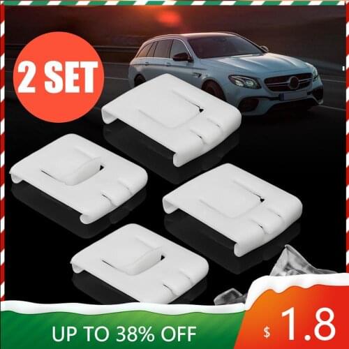 2 Set 6 piece siut Seat buckle Clip Runner Guide 435881203A C10 For VW GOLF MK1 MK2 MK3 CORRADO SCIROCCO White Plastic