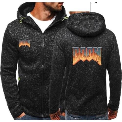 2021 Spring Zipper Hoodies Doom Game Men Natural Hooded Games Jacquard Hoodies Fleece Jacket Fall Sweatshirts LV-55