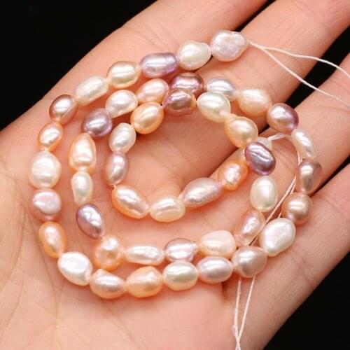 36cm Natural Freshwater Pearl Beads Color Mixing Irregular Pearls for Women Jewelry Making DIY Elegant Necklace Bracelet Gift