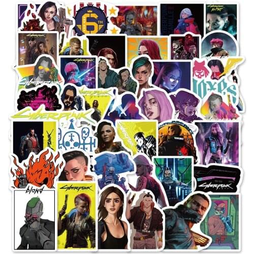 50 pieces game punk graffiti stickers motorcycle luggage waterproof foreign trade wholesale