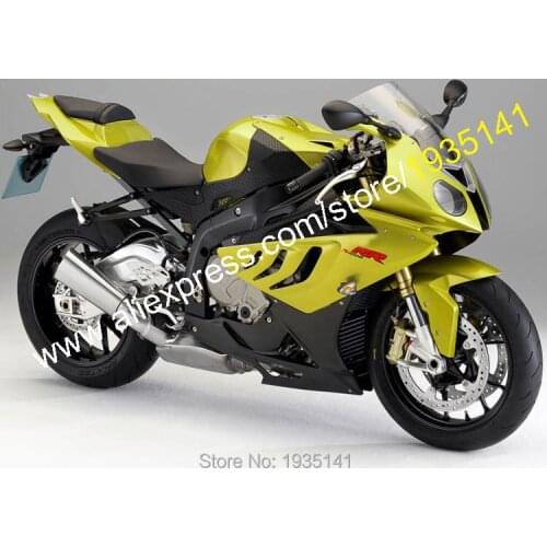 For BMW S1000RR Accessories 2010-2014 S 1000RR 10-14 S1000 RR Gloden Black Motorcycle Fairing (Injection molding)