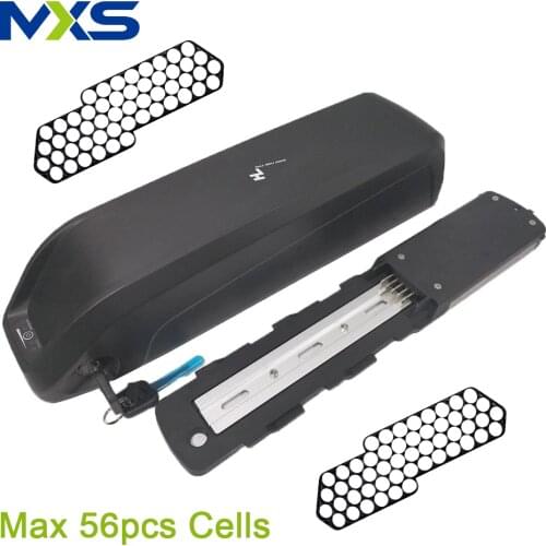 Ebike battery case 36v 48v 52v hailong frame e-bike battery case down tube battery box 56pcs cells empty bike battery case