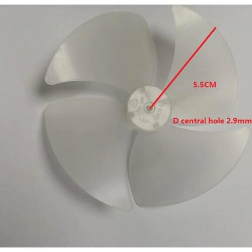 Microwave Oven Parts 4-blade D shape central hole about 11cm diameter cooling fan blade