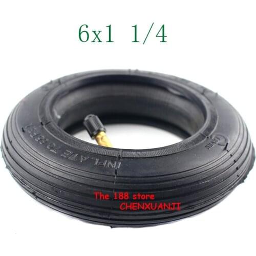 Electric Scooter e-Bike A-Folding Bik 6 Inch Pneumatic Tire 6x1 1/4 tyre 150MM Scooter Inflation Wheel tyre Inner Tube