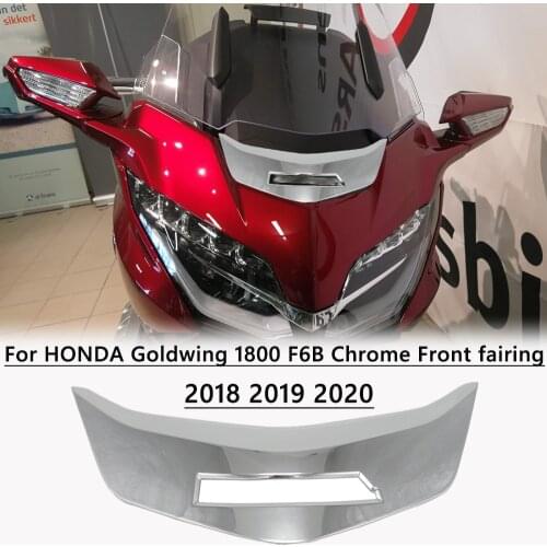 Motorcycle Chrome Fairing Head Cover Front Upper For Honda Goldwing 1800 F6B GL1800 2018 2019 2020 Accessories decorative cover