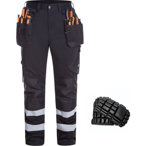 Bauskydd New High Quality Craftsman Mens Work Pants Workwear Multi Pockets Work Trousers Mechanic Workwear Free Shipping