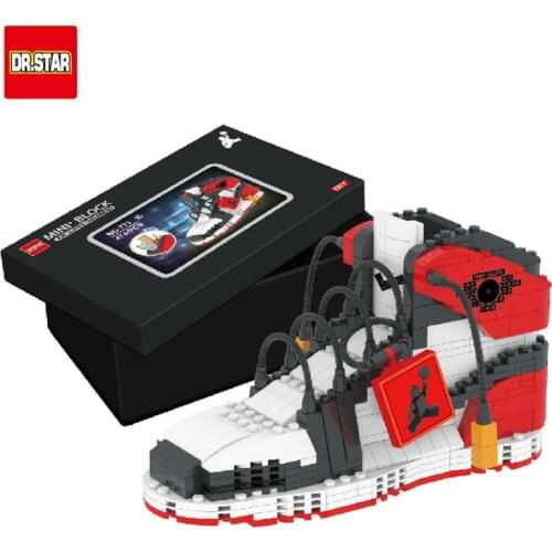 NikesAJ Basketball Legoing Building Block Boys Sports Shoes Model Anime Cute DIY Brick Toys Auction Kids Gifts