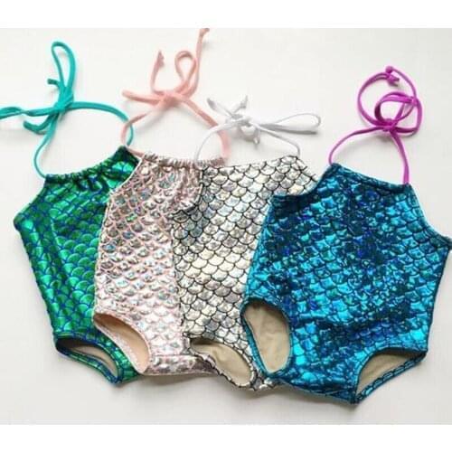 2019 Brand New Toddler Infant Kid Baby Girl Scale Bikini Swimsuit Swimwear Bathing Suit One Piece Swimming Strap Clothes 6M-7T