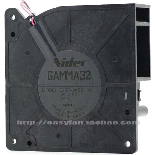 NEW NIDEC GAMMA32 D12F-20BS1 Double Ball bearing turbine Blower 20V 0.36A cooling fan