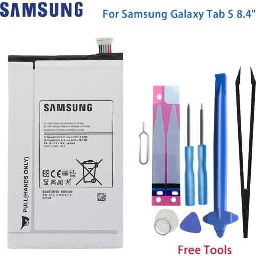 Original Samsung Galaxy Tab S 8.4 Tablet Battery EB-BT705FBE 4900mAh For Samsung Galaxy Tab S 8.4" T700 T705 T700 T701 SM-T705