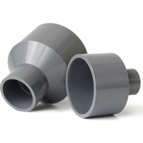 PVC Variable concentric reducer joint straight through water supply pipe 90mm