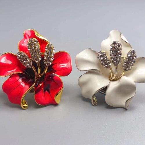 10PCS Cabinet handle art flower handle alloy diamond-studded handle drawer alloy pull furniture hardware