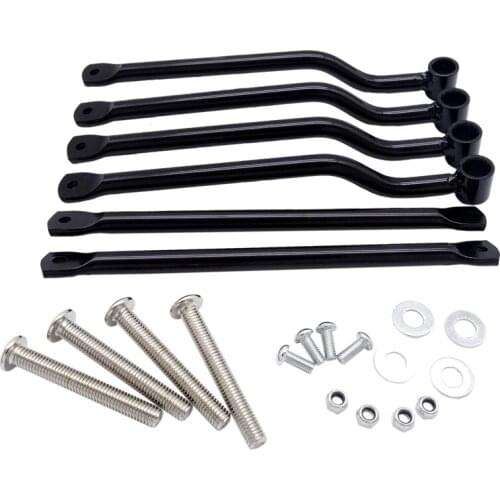 1 Set Motorcycle Saddle Bag Stainless Steel Retro Support Bars Bracket Accessories Universal for Harley Kawasaki Yamaha Suzuki