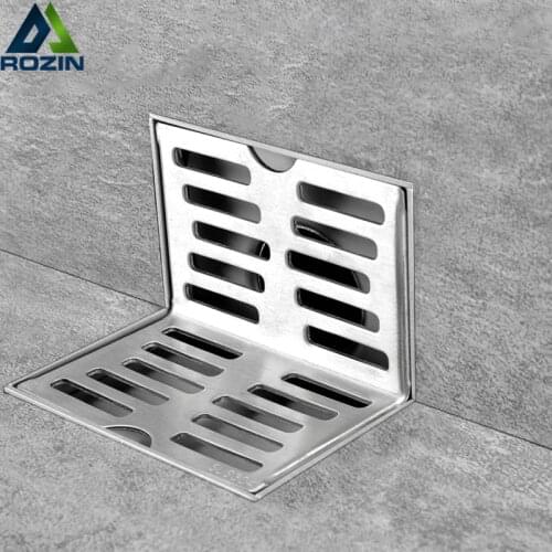 Stainless Steel Side-drain Wall Side shower Drain Balcony Wall Corner Floor Drain Same-layer Wall Drain floor