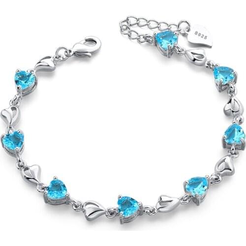 Szelam New S925 Purple Heart Crystal Bracelets&Bangles For Women Charm Snap Button Jewelry Making Bracelets SBR190134