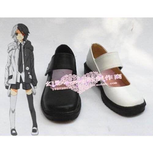 Dangan Ronpa Monokuma Halloween Black & White Cosplay Shoes H016