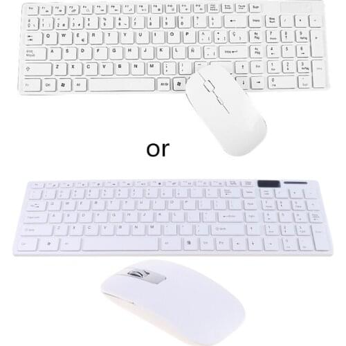 Universal Silent Ultra-thin 2.4G Wireless Keyboard and Mouse Set for Laptop PC Computer