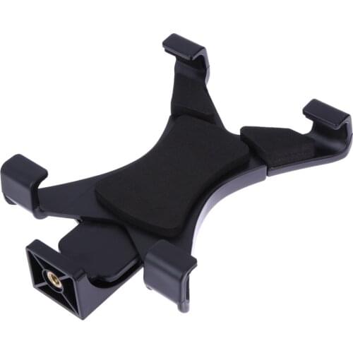 Tablet Tripod Mount Clamp Adapter Holder Universal for iPad Air/Pro/mini for Galaxy Tab Bracket Clamp 1/4" Thread