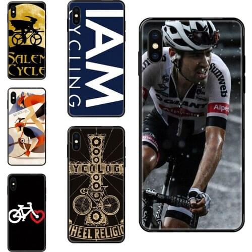 I Am Cycling Bike Logo For Samsung Galaxy S20 S10e S10 S9 S8 S7 S6 S5 edge Lite Plus Ultra Personalized Black Soft TPU
