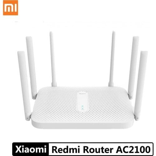 New Xiaomi Redmi AC2100 wifi router 2.4G&5.0G Dual-Band Wifi Repeater Wifi6 High Gain External Antennas Signal Amplifier PPPOE