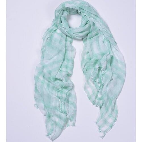 YWAIRSUN 2019 spring and autumn silk scarf long plaid scarf shawl sunscreen beach towel imitation modal long scarf gift mujer