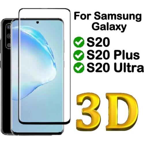 3D full cover Tempered Glas For Samsung Galaxy S20 ultra plus 20ultra Film skin Glass Screen Protector