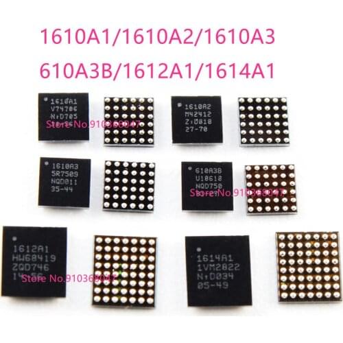 10Pcs 1610A1 1610A2 1610A3 610A3B 1612A1 1614A1 For iPhone 5S 5C SE 6 6S 7 7P 8 8P X XS 11 12 Pro Max U2 Charger IC Tristar