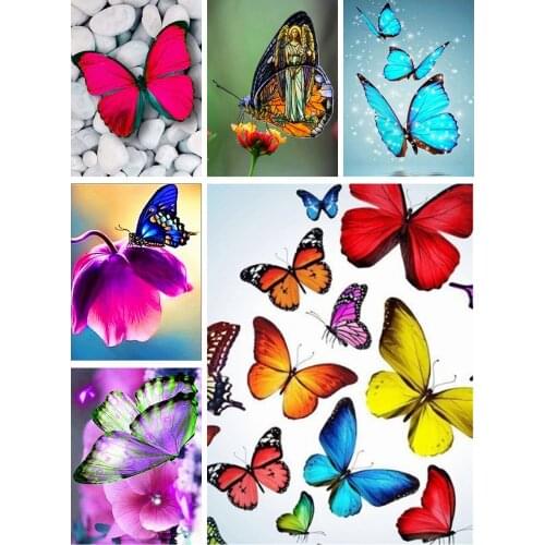 Animal,Diamond painting,Full Drills,Butterfly,Diamond Embroidery,Round/Square,Rhinestone,Needlework,Mosaic,Gift,Home Decor,Art