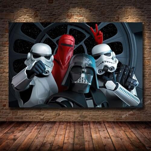 Classic Movie Star Wars Of Post-70s And Post-80s Printing Poster Canvas Painting Living Room Bedroom Decoration Painting