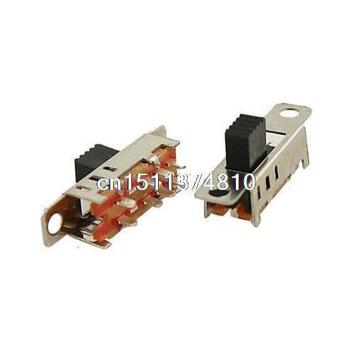 5 Pcs 8 Pin PCB 3 Position On/On/On DP3T 2P3T Panel Mini Slide Switch SS23E04-G5