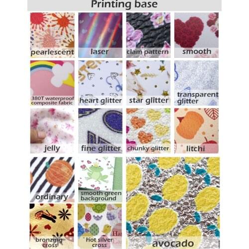 50*140/30*140cm Customized Chunky Glitter Transparent UV Litchi Smooth Faux Synthetic leather customized