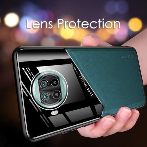 Car Magnetic High-end Leather Cases For Xiaomi 10 Ultra 10T Lite Pro Note 10 All-inclusive Anti-fall Cases For Xiaomi POCO X2 X3