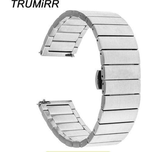 Quick Release Stainless Steel Watchband 16mm 18mm 20mm 22mm for Rado Men Women Watch Band Butterfly Buckle Strap Wrist Bracelet