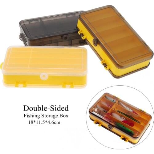 Fishing Tackle Case 13 Compartments Double Sided Fishing Box Accessories Lure Bait Hook Storage