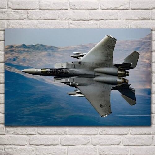 Cool f 15e strike eagle us navy aircraft artwork posters on the wall picture home living room decoration for bedroom KP898