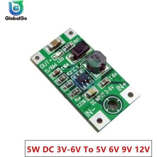 DC 3V-6V To 5V 6V 9V 12V DC Voltage Boost Module DC DC Step-Down Buck Converter Module