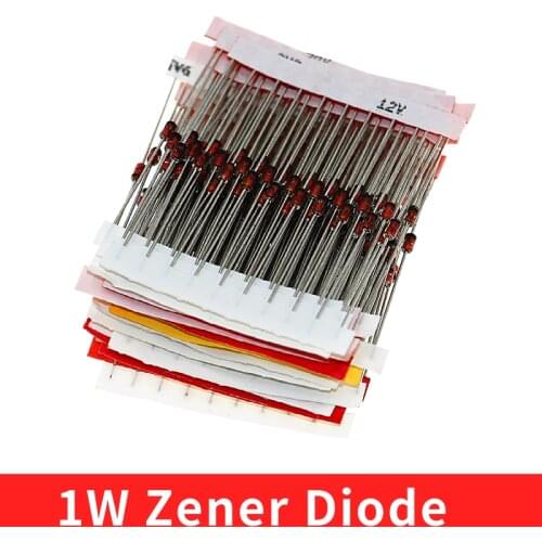 1W Zener Diode Assorted Kit (3V 3.3V 3.6V 5.1V 5.6V 7.5V 10V 12V 13V 15V 16V 18V 20V 22V 24V 30V 33V 39V) Assortment Set