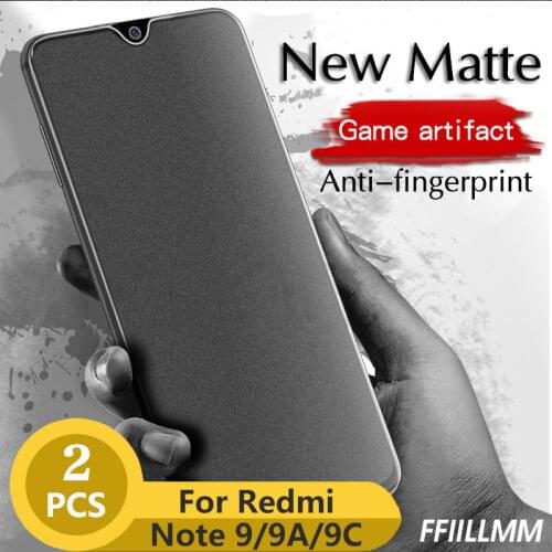 2Pcs/lot Matte Protective Glass For Xiaomi Redmi 9 9C Tempered Glass For Redmi 9A Anti blue Light Screen Protector For Redmi 9C