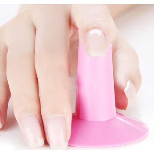 Fashion Pink False Nail Art Tips Sticks Polish Display Practice Tool Board Nails Tools Makeup