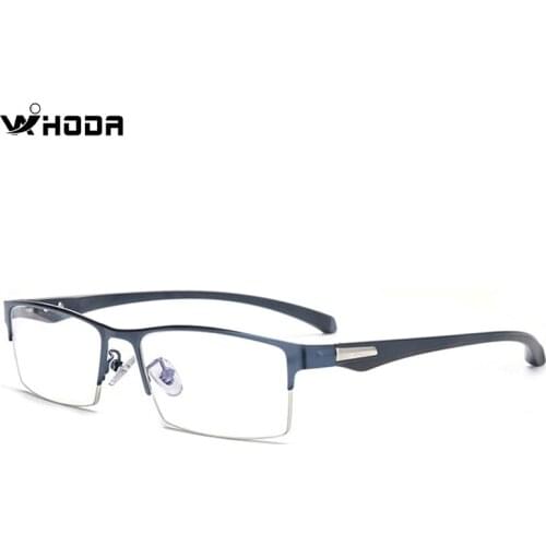 Titanium Alloy+TR90 Males Business Glasses Frame, Square Mens Prescription Optical Eyewear Frames For Myopia, Hyperopia