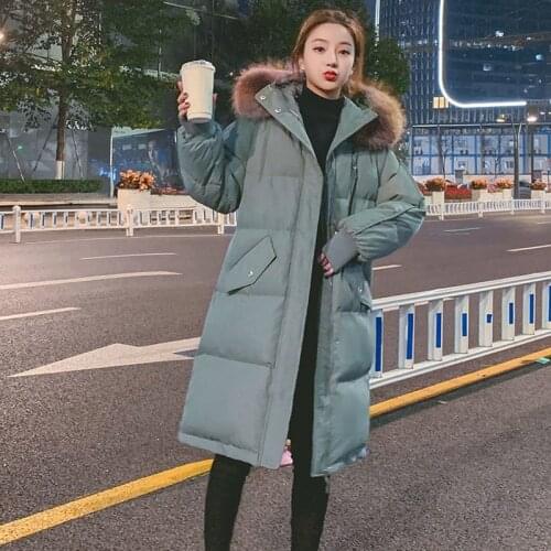 New Winter Womens Long Outwear Coat Overcoat Thick Cotton Warm Hooded Zipper Jackets Female Loose Clothes Pockets Streetwear