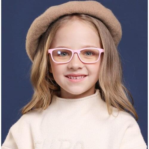 Vintage Blue Light Kids Glasses Pink Children Optical Frame Boy Girl Transparent Sun Glasse Anti Filter Computer Prescription UV