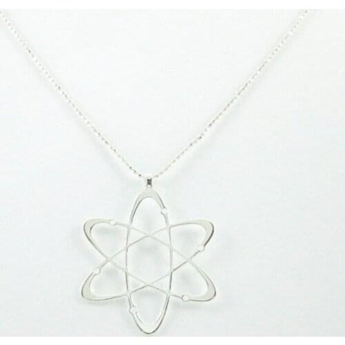 Carbon atom necklace- Science necklace free ship 12pcs/lot