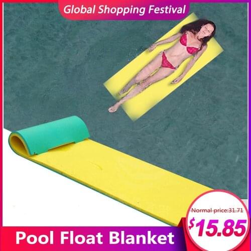 170x55CM Pool Float Water Blanket XPE Material Water Hammock Floating Mat For Sunbathing Water Games Sports Picnics
