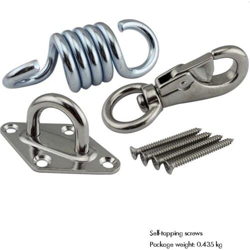 Heavy Duty Hammock Hanging Kit, Hammock Hook Stainless Steel Multi-Purpose Ceiling Hook Screws for Swing, Yoga, Chair, Tree