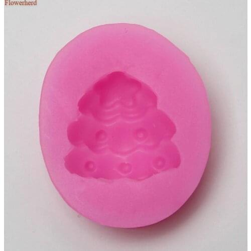 3D Christmas Tree Shape Silicone Mold DIY Chocolate Biscuit Soap Mold Cake Decorating Tools Handmade Silica Gel Soap Form