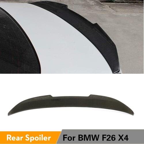 For BMW F26 X4 2014 - 2017 Rear Trunk Boot Lip Spoiler Carbon Fiber Rear Wing Boot Lid